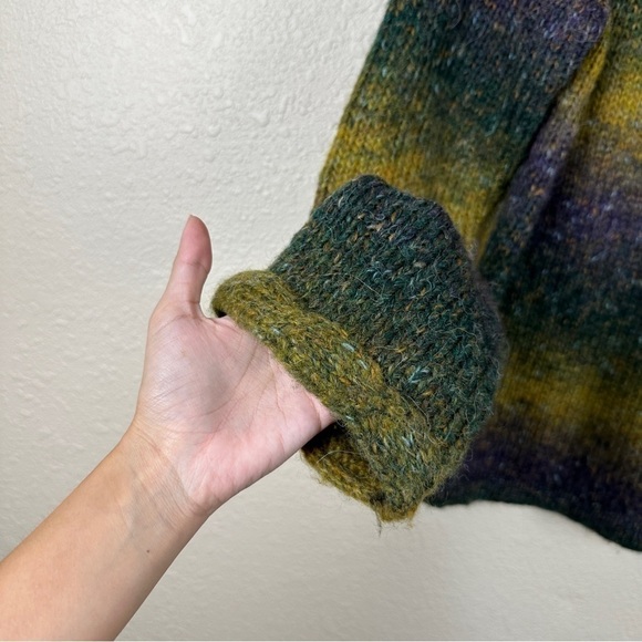 PBJ Sport Vintage Ombre Two Button Long Sleeve Cardigan Size Medium Women - Picture 3 of 11